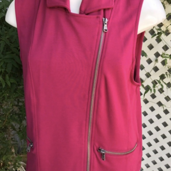 TORRID Maroon Wine Motorcycle Moto Cropped Vest 2 - Picture 4 of 9